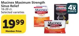 Albertsons Mucinex Maximum Strength Sinus Relief offer