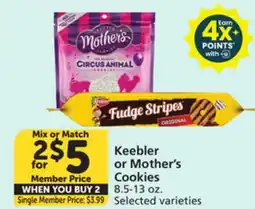 Albertsons Keebler or Mother's Cookies offer