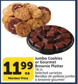 Albertsons Jumbo Cookies or Gourmet Brownie Platter offer