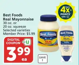 Albertsons Best Foods Real Mayonnaise offer