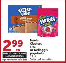 Albertsons Nerds Clusters 8 oz. or Kellogg's pop-tarts 12 ct offer