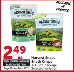 Albertsons Harvest Snaps Snack Crisps offer
