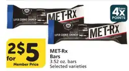 Albertsons MET-Rx Bars offer