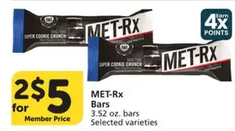 Albertsons MET-Rx Bars offer