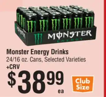Smart & Final Monster Energy Drinks offer