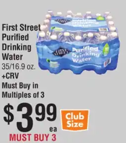Smart & Final First Street Purified Drinking Water offer