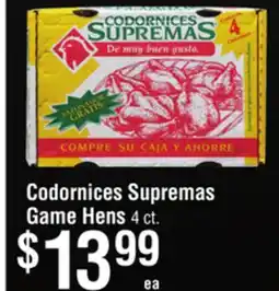 Smart & Final Codornices Supremas Game Hens offer