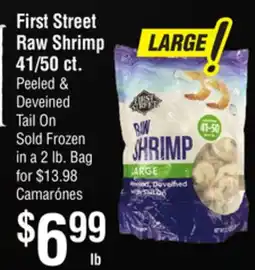 Smart & Final First Street Raw Shrimp 41/50 ct offer