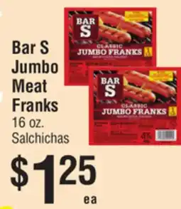 Smart & Final Bar S Jumbo Meat Franks offer