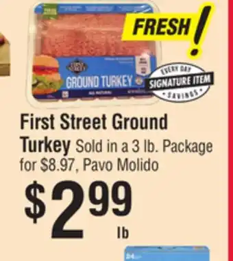 Smart & Final First Street Ground Turkey offer