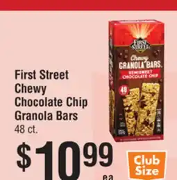 Smart & Final First Street Chewy Chocolate Chip Granola Bars offer