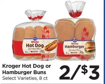 Food 4 Less Kroger Hot Dog or Hamburger Buns offer