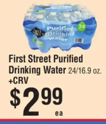 Smart & Final First Street Purified Drinking Water offer