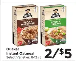 Food 4 Less Quaker Instant Oatmeal offer