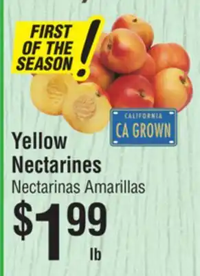 Smart & Final Yellow Nectarines offer