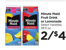 Food 4 Less Minute Maid Fruit Drink or Lemonade offer