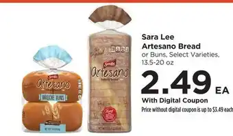 Food 4 Less Sara Lee Artesano Bread offer