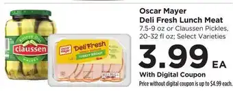 Food 4 Less Oscar Mayer Deli Fresh Lunch Meat offer