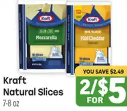 Tony’s Fresh Market Kraft Natural Slices offer