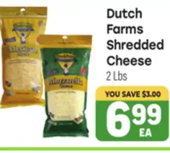 Tony’s Fresh Market Dutch Farms Shredded Cheese offer