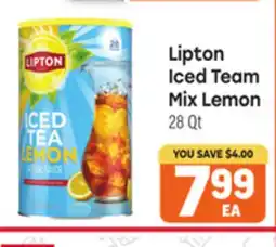 Tony’s Fresh Market Lipton Iced Team Mix offer
