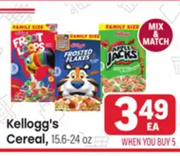 Tony’s Fresh Market Kellogg's Cereal offer