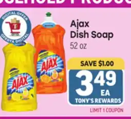 Tony’s Fresh Market Ajax Dish Soap offer