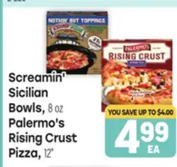 Tony’s Fresh Market Screamin' Sicilian Bowls, 8 oz, Palermo's Rising Crust Pizza, 12 offer