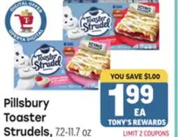 Tony’s Fresh Market Pillsbury Toaster Strudels offer