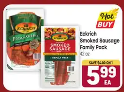 Tony’s Fresh Market Eckrich Smoked Sausage Family Pack offer