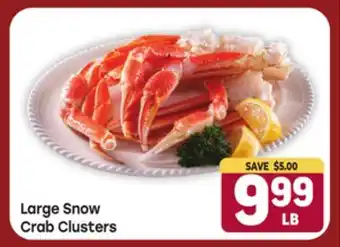 Tony’s Fresh Market Large Snow Crab Clusters offer