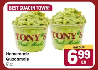 Tony’s Fresh Market Homemade Guacamole offer