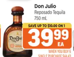 Tony’s Fresh Market Don Julio Reposado Tequila offer