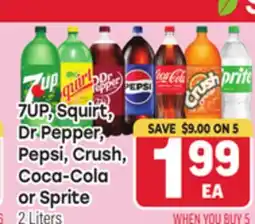 Tony’s Fresh Market 7UP, Squirt, Dr Pepper, Pepsi, Crush, Coca-Cola or Sprite offer