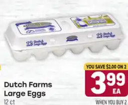 Tony’s Fresh Market Dutch Farms Large Eggs offer