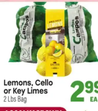 Tony’s Fresh Market Lemons, Cello or Key Limes offer