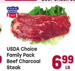 Tony’s Fresh Market USDA Choice Family Pack Beef Charcoal Steak offer