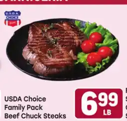 Tony’s Fresh Market USDA Choice Family Pack Beef Chuck Steaks offer