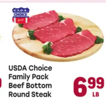 Tony’s Fresh Market USDA Choice Family Pack Beef Bottom Round Steak offer