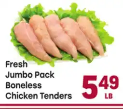Tony’s Fresh Market Fresh Jumbo Pack Boneless Chicken Tenders offer