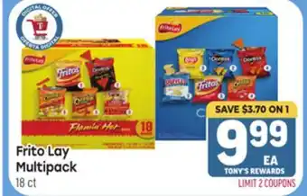 Tony’s Fresh Market Frito Lay Multipack offer