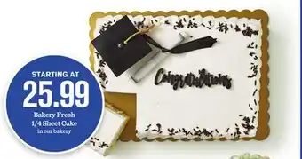 Mariano's Bakery Fresh 1/4 Sheet Cake offer