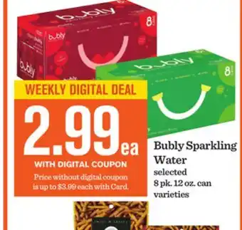 Mariano's Bubly Sparkling Water offer