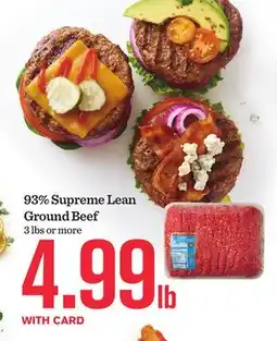 Mariano's 93% Supreme Lean Ground Beef offer