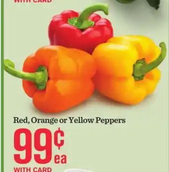 Mariano's Red, Orange or Yellow Peppers offer