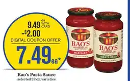 Mariano's Rao's Pasta Sauce offer