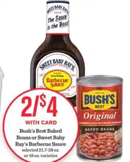 Mariano's Bush's Best Baked Beans or Sweet Baby Ray's Barbecue Sauce offer