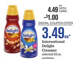 Mariano's International Delight Creamer offer