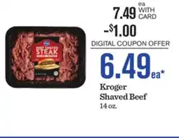 Mariano's Kroger Shaved Beef offer