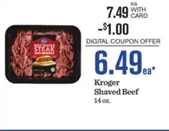 Mariano's Kroger Shaved Beef offer